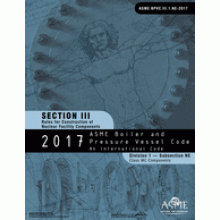 ASME BPVC-III NE; 2017 Section III-Rules for Construction of Nuclear Facility Components-Division 1-Subsection NE-Class MC Components